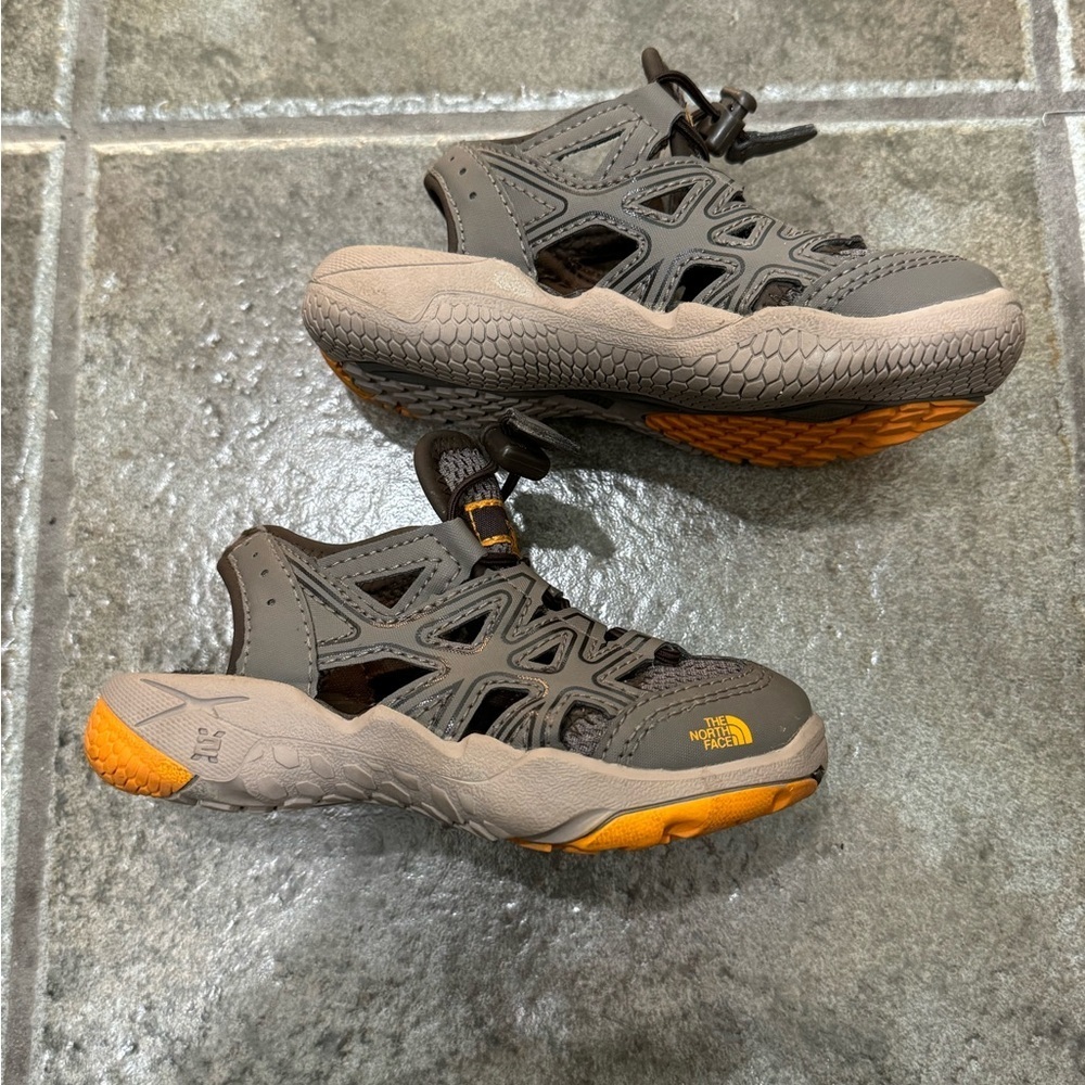 The North Face Kids' Gray and Orange Shoes